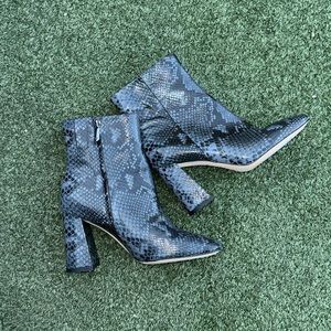 Sam Edelman Women's Codie Snakeskin-Embossed
Ankle Boots